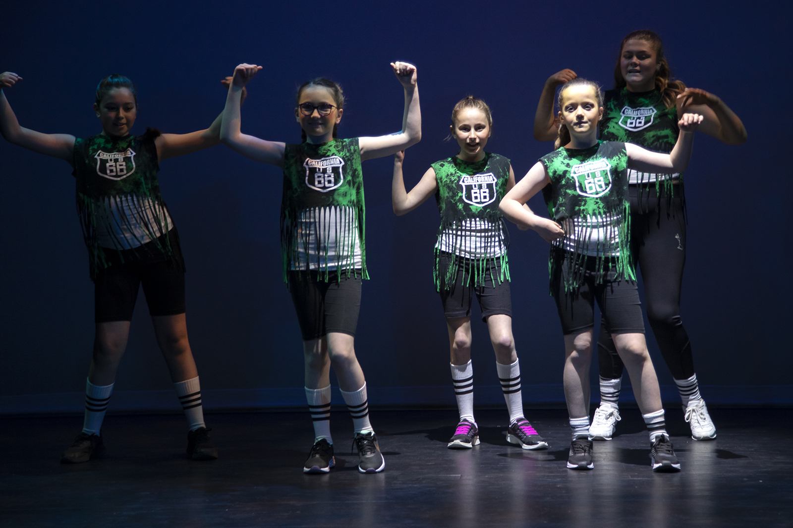 Hip hop crew performing at the showcase